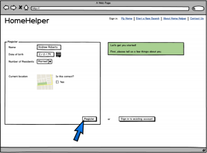 Justify Wireframe